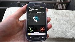 Samsung Galaxy S3 mini VE incoming call