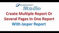 How to manage multiple pages Or How to collate multiple jrxml jasper reports into a one single pdf