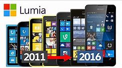 Evolution of Nokia / Microsoft Lumia Smartphones 2011-2016