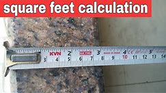 How to convert inch to square feet ! Square feet measurent/ calculation