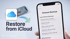 How to Restore iPhone from iCloud Backup in 2 Ways (2024)