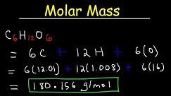 How To Calculate The Molar Mass of a Compound - Quick & Easy!