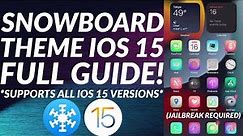 How to get themes on iOS 15 | Snowboard iOS 15 | Supports all iOS 15 Jailbreak versions | 2023