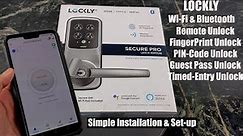 LOCKLY Secure PRO Smart Door Lock : Guest access, fingerprint and remote unlocking!