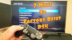 PS4 Pro: 2 Ways to do a Factory Reset Back to Default Settings (Hard & Soft Reset