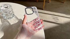 Designed for iPhone 13 Pro Max Case,Cute Clear Silicone White Flowers,for Women Girls,Anti-Slip and Anti-Scratch Phone Case,(Compatible with iPhone 13 Pro Max - Clear)