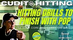 Hitting Tips & Drills To FINISH Your SWING! No More Finishing On Your ARM! Use Your Core and Carry