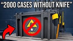 "i opened 2,000 CS2 cases without a knife"