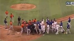 Benches Clear In MLB Playoff Game #sports #baseball #mlb #foryou