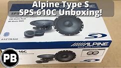 Alpine 6.5" Component Speaker Unboxing | SPS-610C