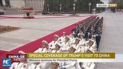 LIVE: Xi Jinping hosts welcome ceremony for Donald Trump in Beijing