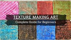 Texture Making Art LIVE Workshop - Complete Guide for Beginners / Step by Step Tutorial