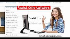 Login to Facebook online applications on my website