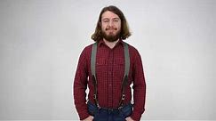 Rugged Elastic Suspenders with Trigger Snap Attachments