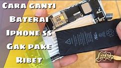 Cara ganti baterai iphone 5s | how to replace the iphone 5s battery