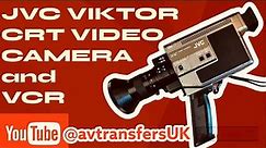 WE EXPLORE A RETRO VIDEO CAMERA JVC GX 78E AND HR-C3 VHS-C PORTABLE VIDEO RECORDER @avtransfersUK