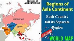 Five(5) Regions of Asia and Countries / What are the Regions of Asia / Asia Continent By All Regions