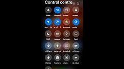 MIUI control center setup in English | move icons to the control center | organize control center