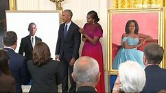 The Obamas unveil their White House portraits