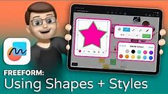 Freeform: Shapes and Custom Shape Styles | Complete Guide for iPad (3/9)