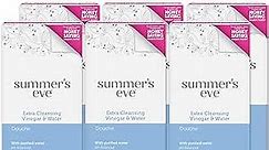 Summer's Eve Douche, Extra Cleansing Vinegar & Water, Vaginal Douche for Women, 2 Units, 4.5 Oz Each, 6 Pack