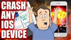 How to remotely crash or hack any iOS based device. iPhone, iPad & Apple Watch - @Barnacules