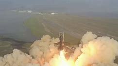 Watch largest-ever rocket launch - and explosive ending!