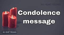 Condolence message to a friend