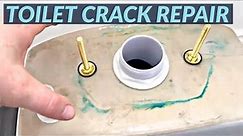 How to repair a crack in the toilet tank / how to fix a crack in the toilet bowl -toilet tank repair