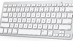 OMOTON Bluetooth Keyboard for Mac, Compact Wireless Keyboard Compatible with MacBook Pro/Air, iMac, iMac Pro, Mac Mini, Mac Pro Laptop and PC (Silver)