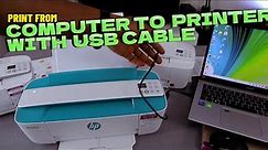 How To Print with Computer To A Printer Using USB Cable | HP Deskjet Print Double-Sided