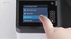 Lexmark—Configuring the scan to email wizard for 2.8 touch-screen printers