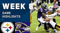 Steelers vs. Ravens Week 8 Highlights | NFL 2020