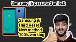 Samsung j6 Hard Reset/ Samsung j6 password or pattern unlock without computer