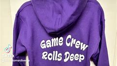 Bulk order for Game crew staff. Dm to order ur staff custom hoodies!! Does your team have an inside joke they want printed on a hoodie? Lmk so I can hook your team up with special gear!! Shipping is available! #gamenightstaff #hoodie #nbaallstar #internship #nfl #fashionable #warmup #sportsinternships #womeninsport #marketingstrategy #team #tshirtrolling #tshirtprinting | Customs R Diverse
