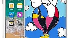 Head Case Designs Officially Licensed Peanuts Snoopy & Woodstock Balloon Halfs and Laughs Soft Gel Case Compatible with Apple iPhone 7/8 / SE 2020 & 2022