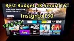 Best Budget 4K Smart TV! Insignia 43in F30 Amazon Fire with Alexa! How To Use, FREE Live & Review! 📺