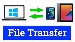 How to Transfer Files between Ipad / Iphone and Windows Computer without using any Software