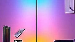 Corner Floor Lamp,60” Smart RGB LED Corner Lamp with App and Remote Control, Color Changing Ambience Light with Music Sync, Easy to Install, Led Floor Lamp for Living Room Bedroom Gaming Room