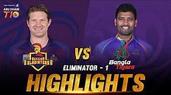 Match 26 I Eliminator 1 I Deccan Gladiators vs Bangla Tigers I Aldar Properties ABu Dhabi T10