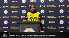 Steelers' Patrick Peterson Discusses Minkah Fitzpatrick's Return