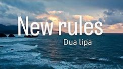 DUA LIPA -New rules lyrics #lyrics #dualipa #newrules