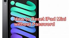How to Factory Reset iPad Mini without Password - SoftwareDive.com