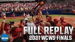 Oklahoma vs. Florida State: 2021 WCWS Finals Game 3 | FULL REPLAY