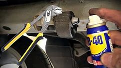Easiest way to remove Exhaust Rubber Hangers using WD40 + Multi Grips #wd40