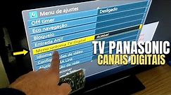 TV Panasonic sem sinal como sintonizar canais digitais