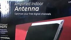 GE Amplified Indoor Antenna unboxing