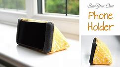 How to Sew a PHONE HOLDER ! | DIY Triangular Stand for your Mobile | Sewing Project