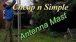 My simple and cheap Antenna Mast and antenna installation for HF