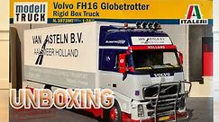 Italeri 3872 Volvo FH16 Globetrotter Rigid Box Truck Unboxing Review